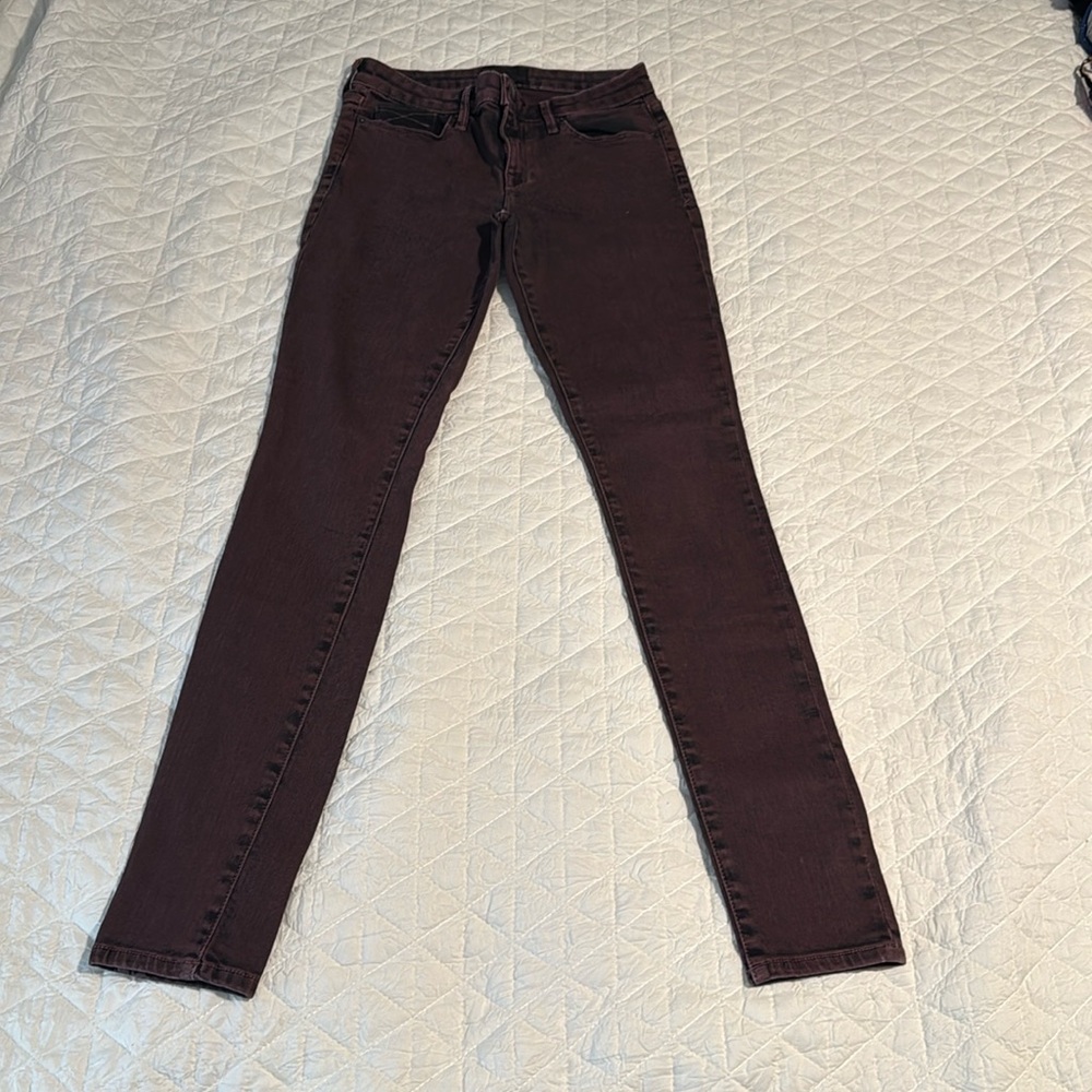 Purple Skinny Pants with Stretchy Fit